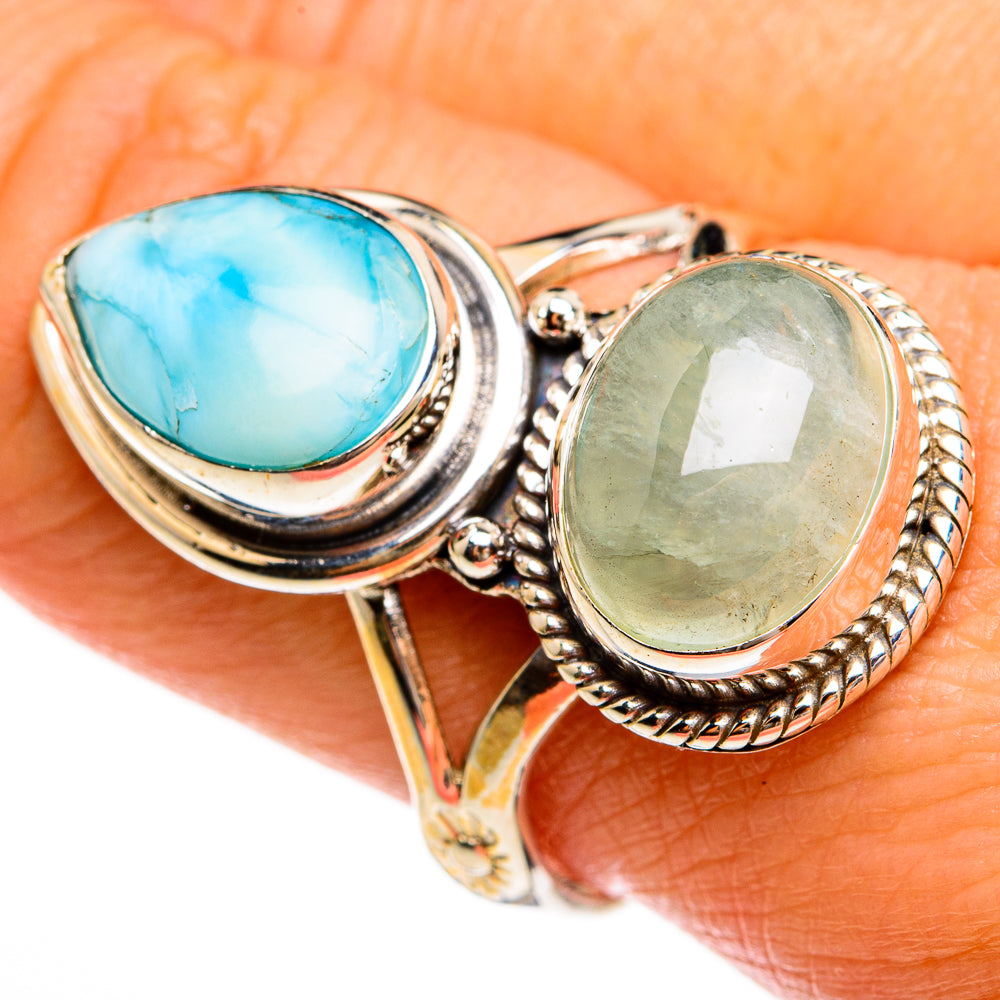 Larimar Rings handcrafted by Ana Silver Co - RING78062