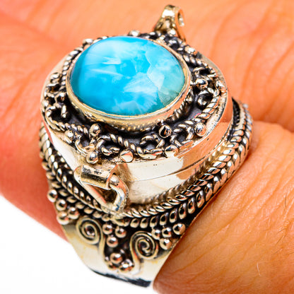 Larimar Rings handcrafted by Ana Silver Co - RING78069
