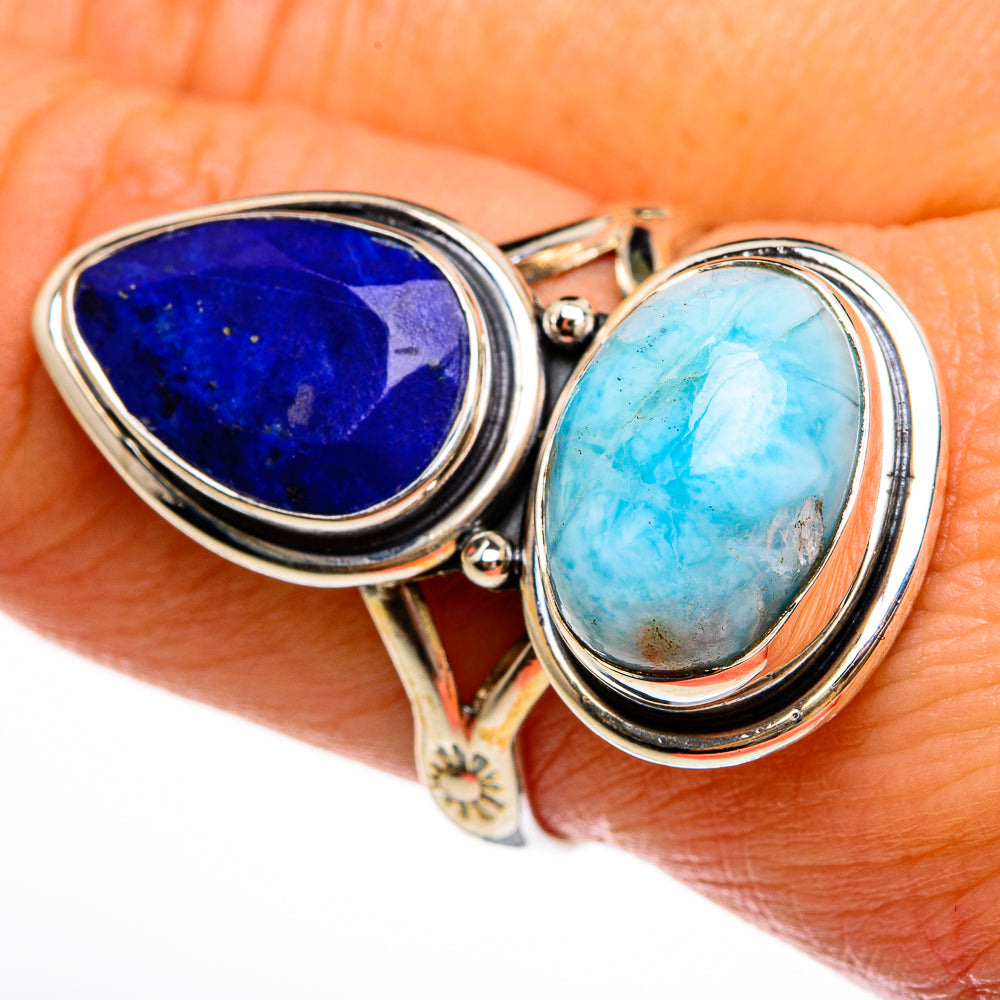 Larimar Rings handcrafted by Ana Silver Co - RING78071