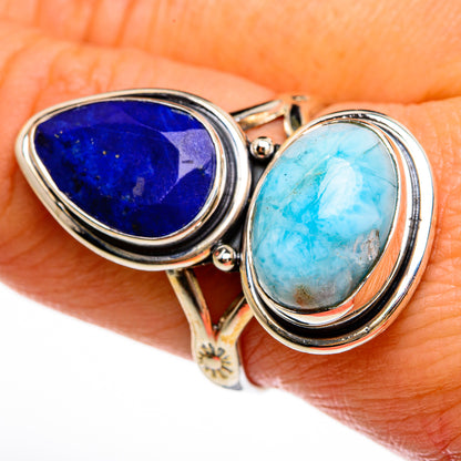 Larimar Rings handcrafted by Ana Silver Co - RING78071