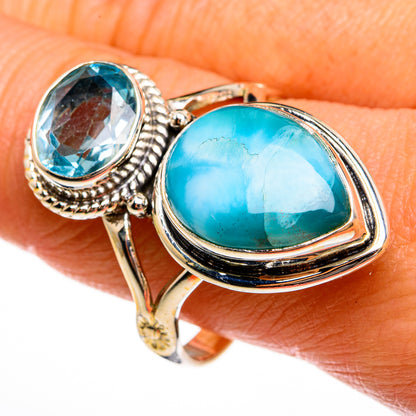 Larimar Rings handcrafted by Ana Silver Co - RING78074