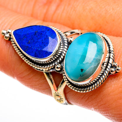 Larimar Rings handcrafted by Ana Silver Co - RING78075