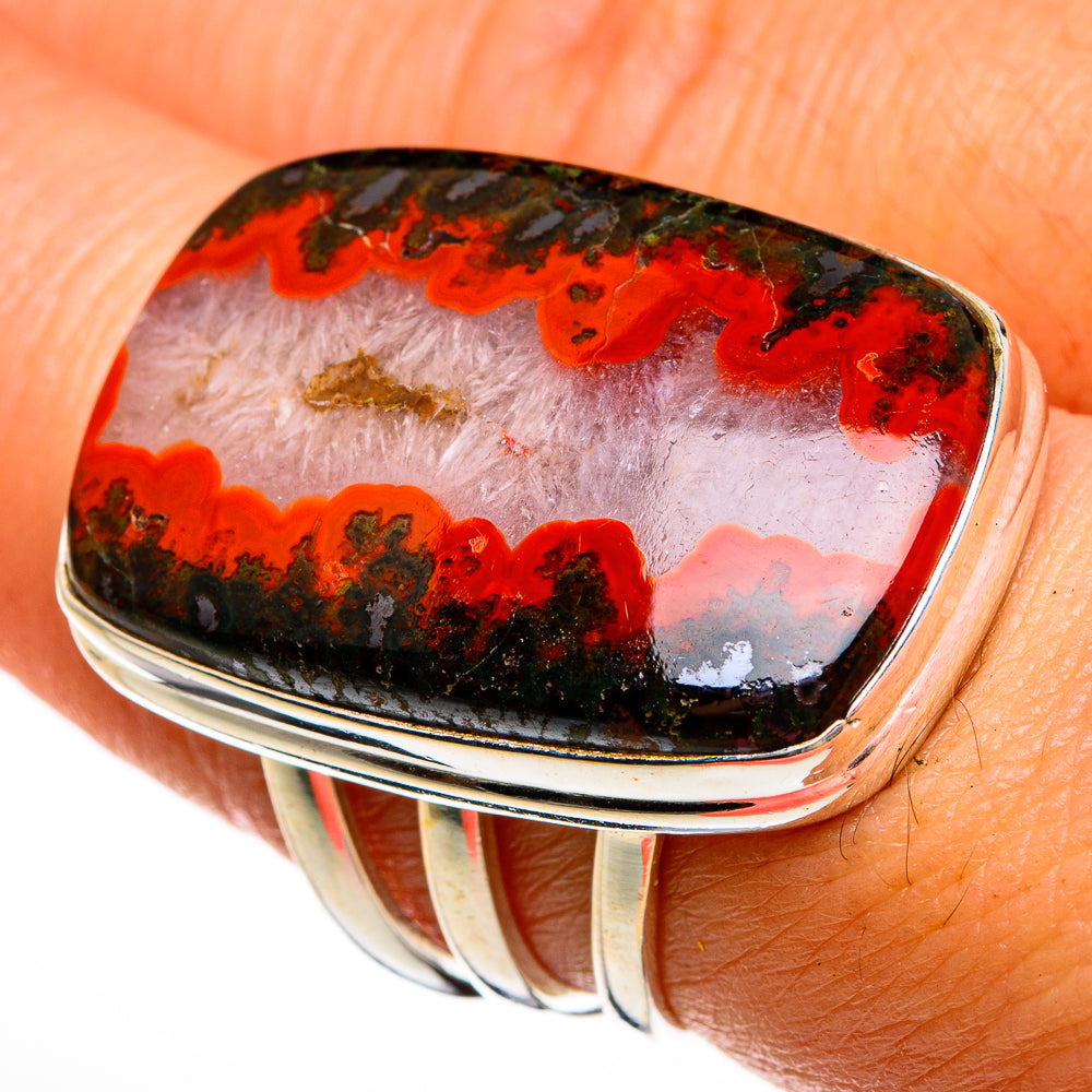 Moroccan Agate Rings handcrafted by Ana Silver Co - RING78081