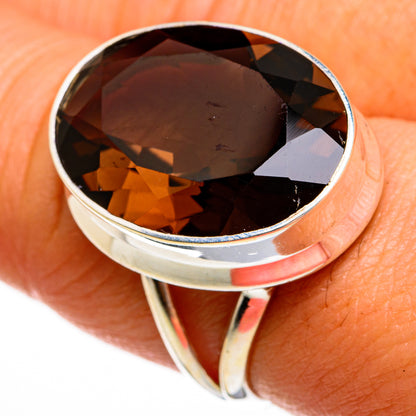 Smoky Quartz Rings handcrafted by Ana Silver Co - RING78082