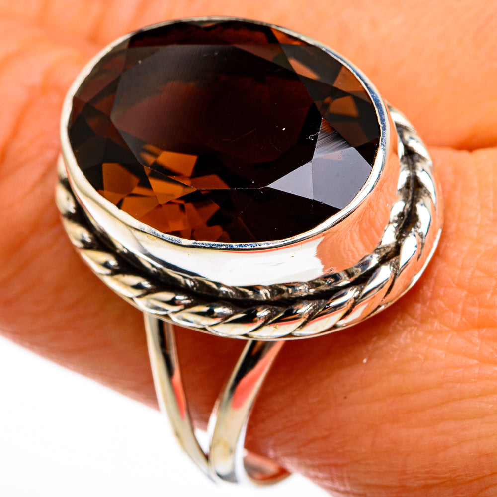 Smoky Quartz Rings handcrafted by Ana Silver Co - RING78083
