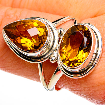 Mandarin Citrine Rings handcrafted by Ana Silver Co - RING78088