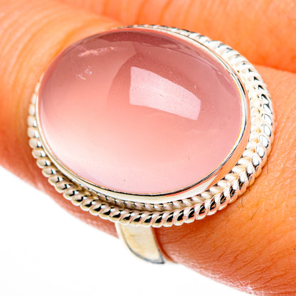 Rose Quartz Rings handcrafted by Ana Silver Co - RING78089