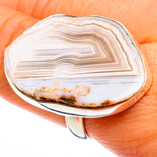 Laguna Lace Agate Rings handcrafted by Ana Silver Co - RING78097