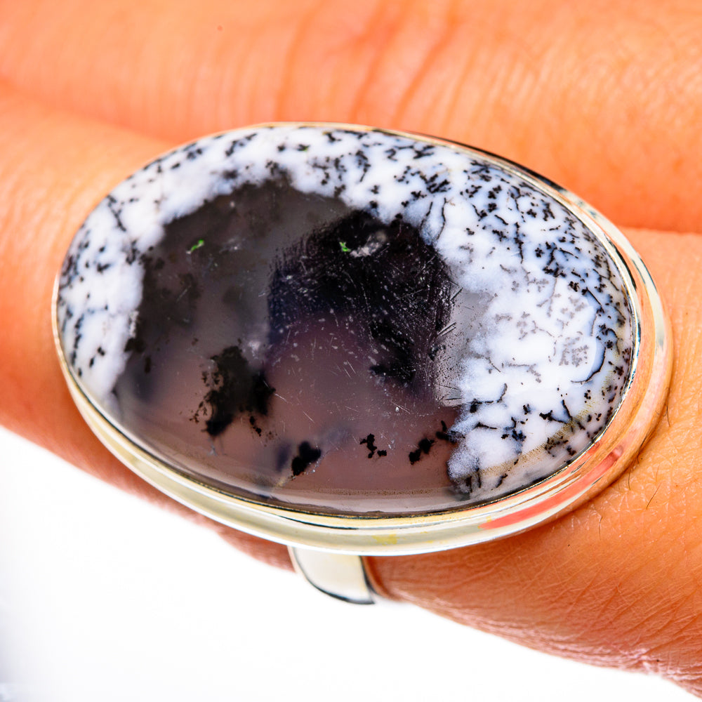 Dendritic Opal Rings handcrafted by Ana Silver Co - RING78098