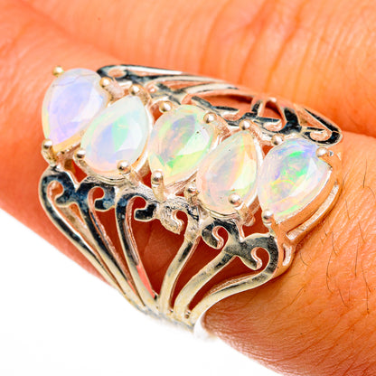 Ethiopian Opal Rings handcrafted by Ana Silver Co - RING78107