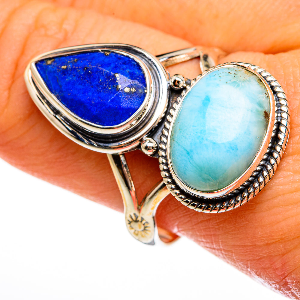 Lapis Lazuli Rings handcrafted by Ana Silver Co - RING78110