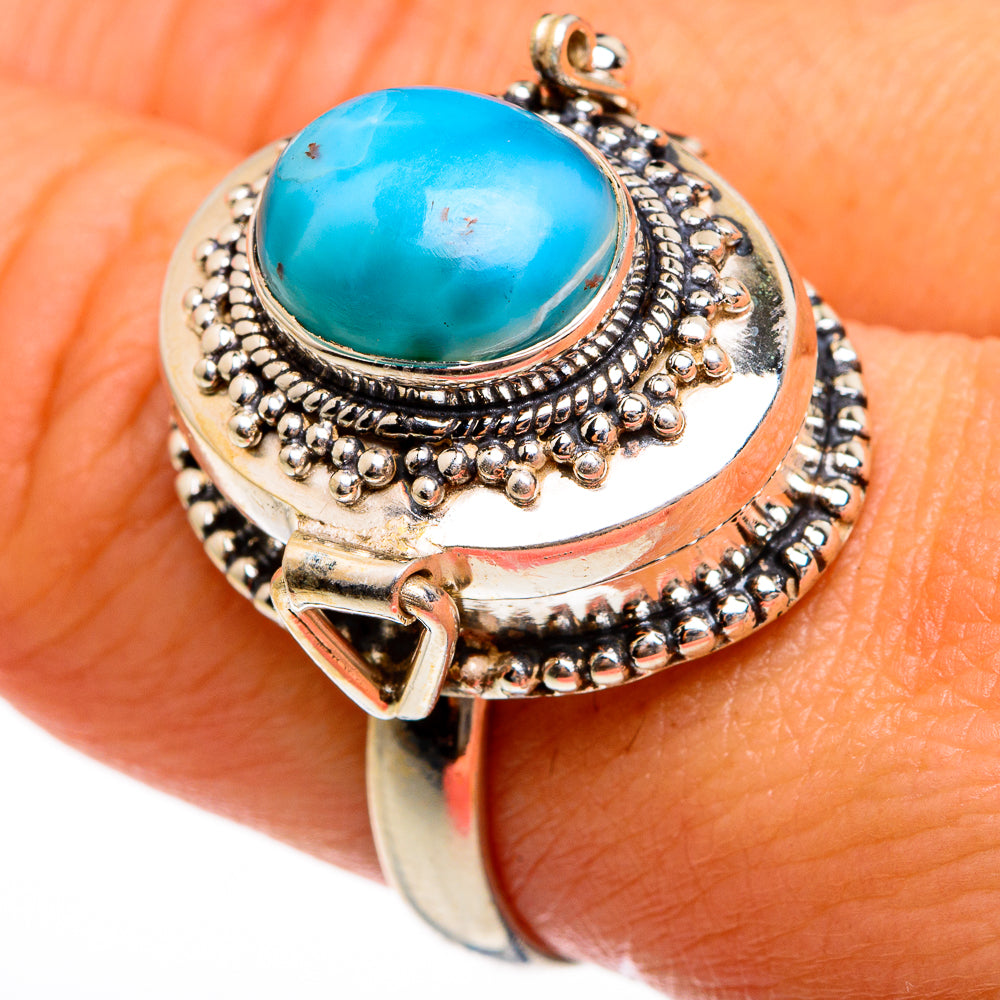 Larimar Rings handcrafted by Ana Silver Co - RING78111