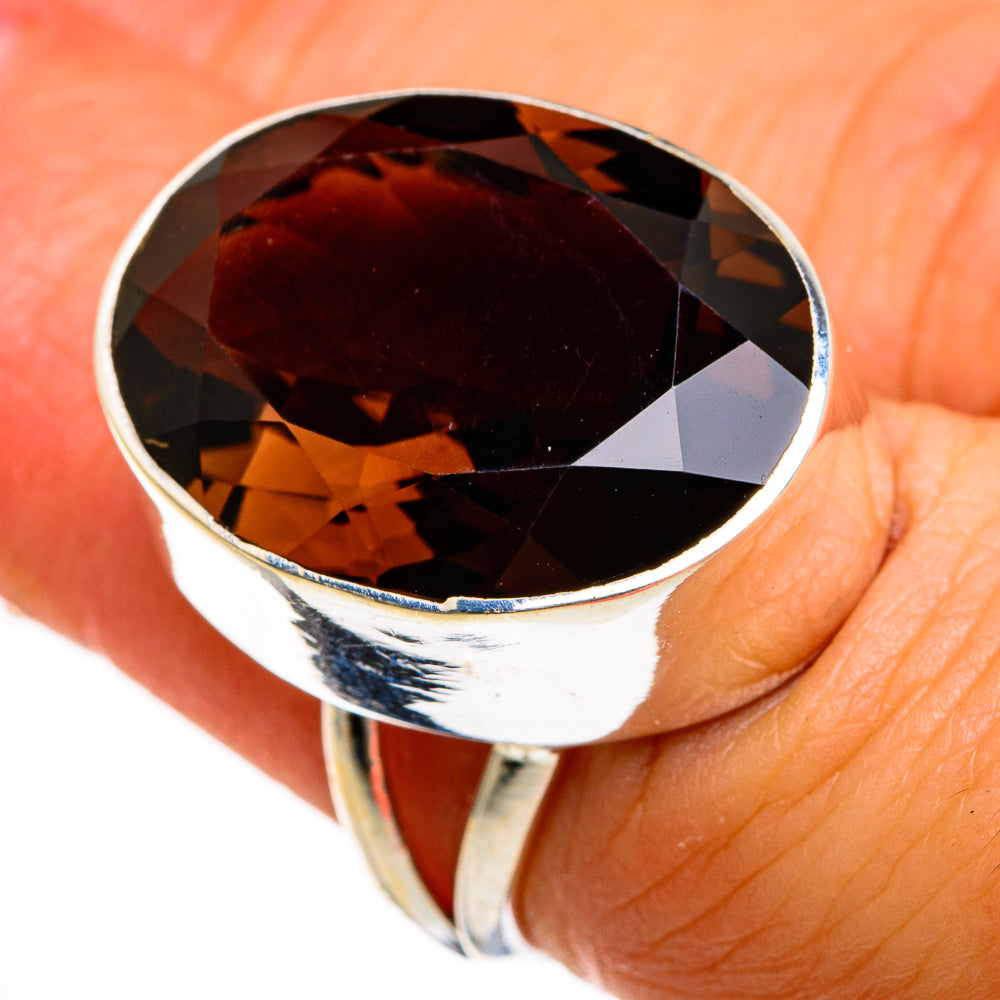 Smoky Quartz Rings handcrafted by Ana Silver Co - RING78120