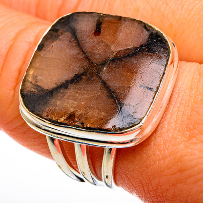 Chiastolite Rings handcrafted by Ana Silver Co - RING78122