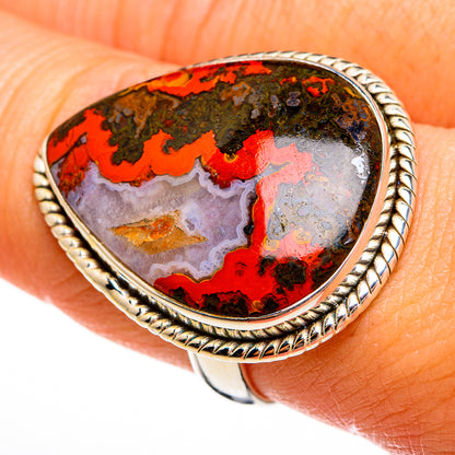 Moroccan Agate Rings handcrafted by Ana Silver Co - RING78123