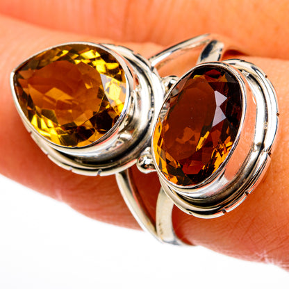 Mandarin Citrine Rings handcrafted by Ana Silver Co - RING78126