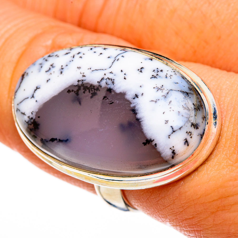 Dendritic Opal Rings handcrafted by Ana Silver Co - RING78133