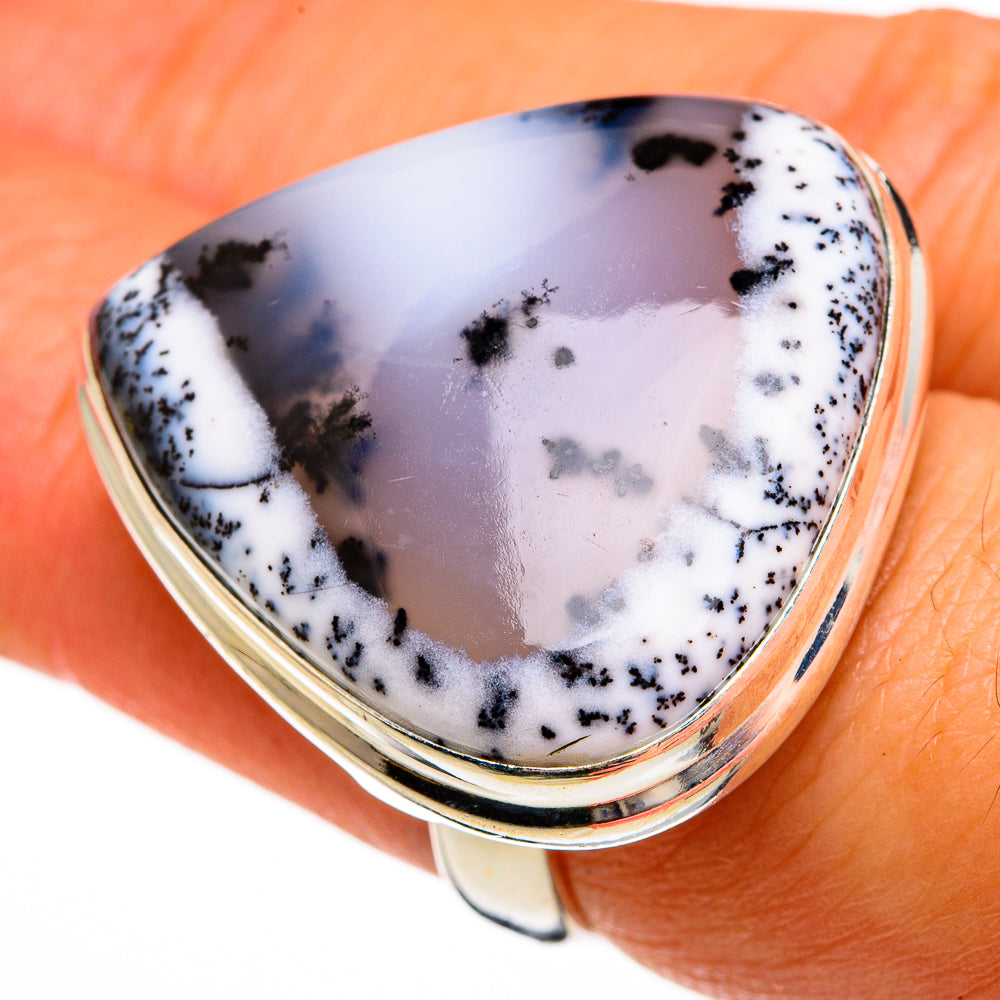Dendritic Opal Rings handcrafted by Ana Silver Co - RING78134
