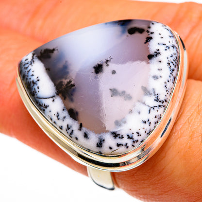 Dendritic Opal Rings handcrafted by Ana Silver Co - RING78134