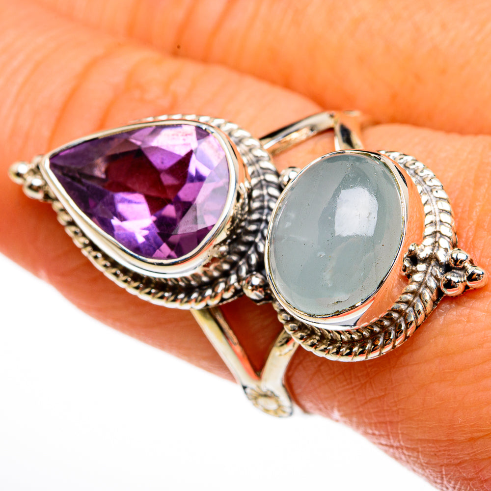 Aquamarine Rings handcrafted by Ana Silver Co - RING78137