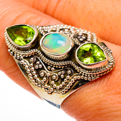 Ethiopian Opal Rings handcrafted by Ana Silver Co - RING78139