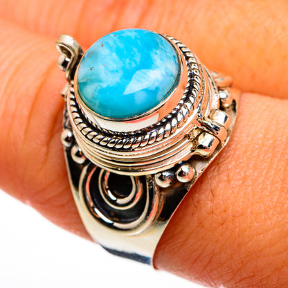 Larimar Rings handcrafted by Ana Silver Co - RING78149