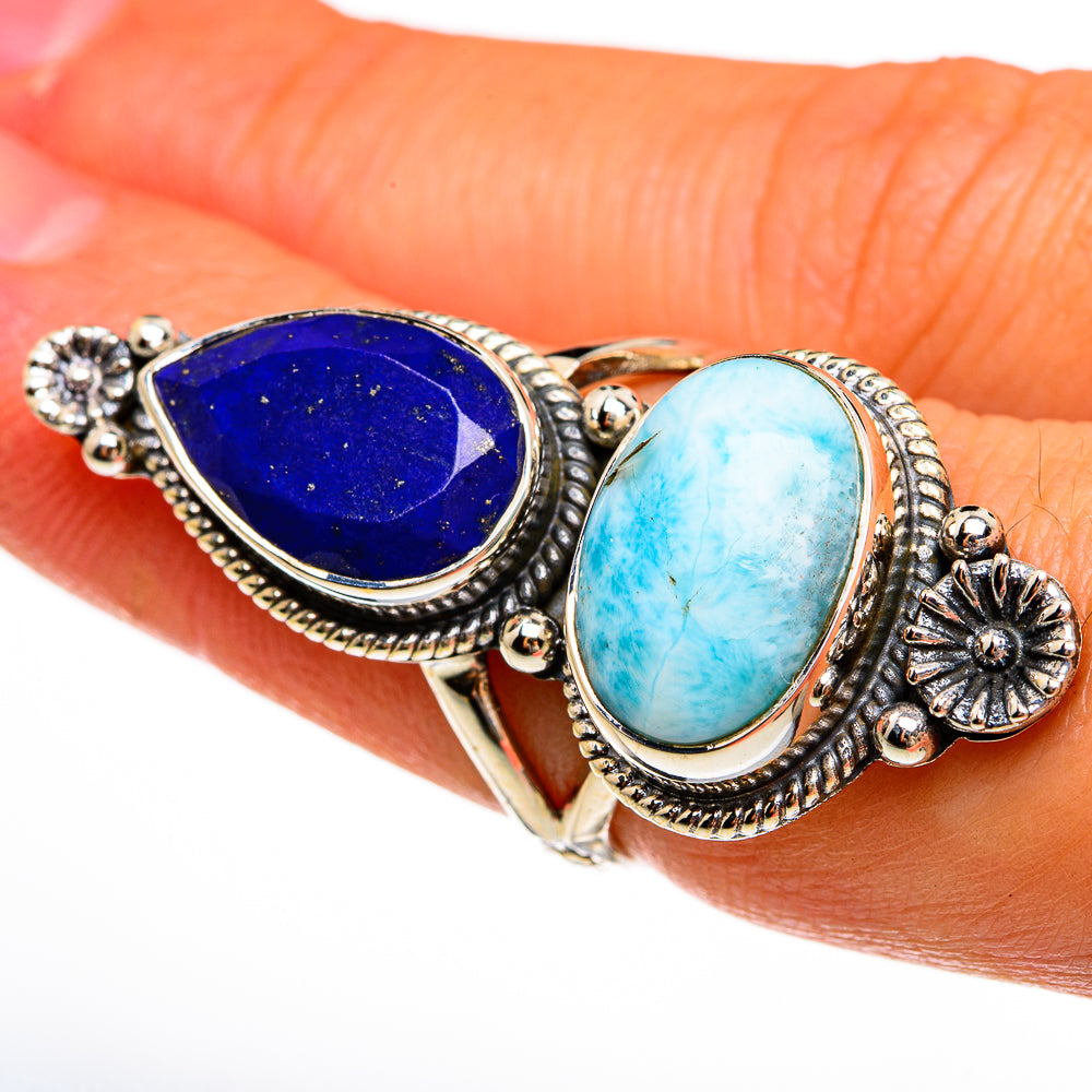 Larimar Rings handcrafted by Ana Silver Co - RING78151