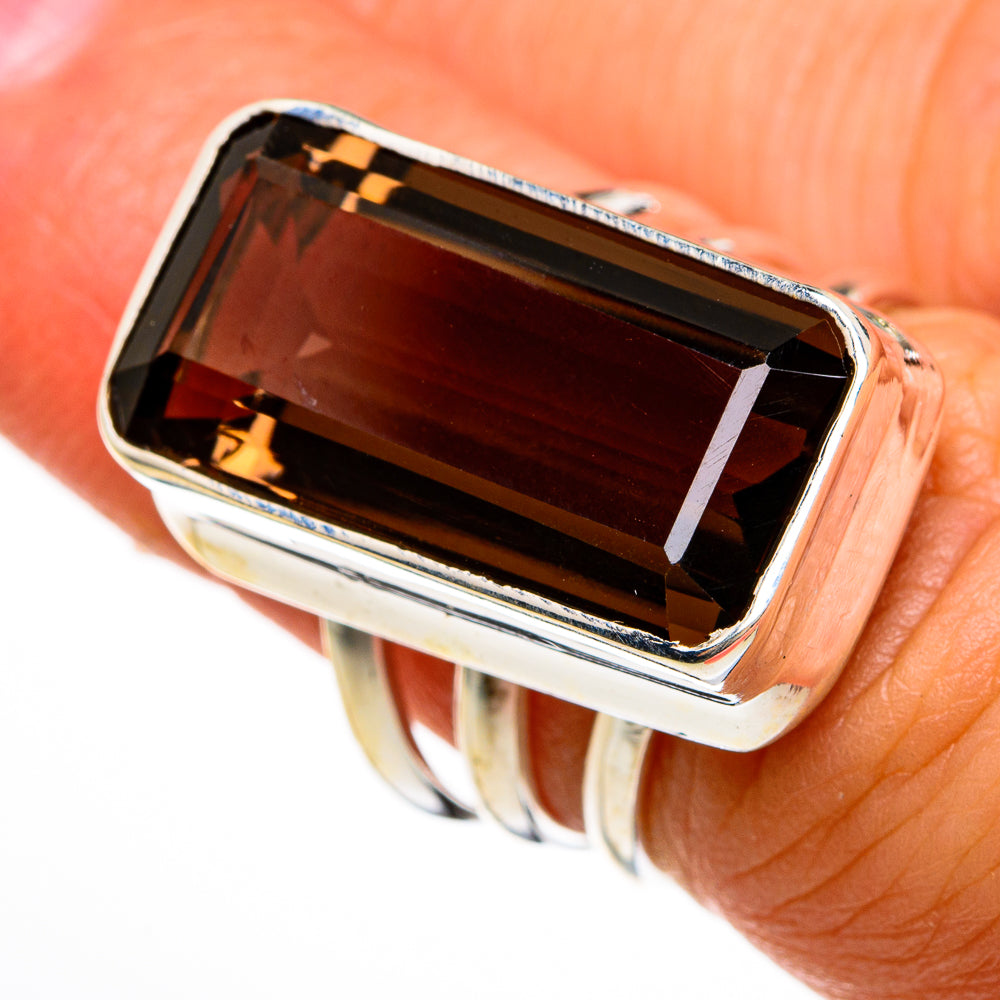 Smoky Quartz Rings handcrafted by Ana Silver Co - RING78157