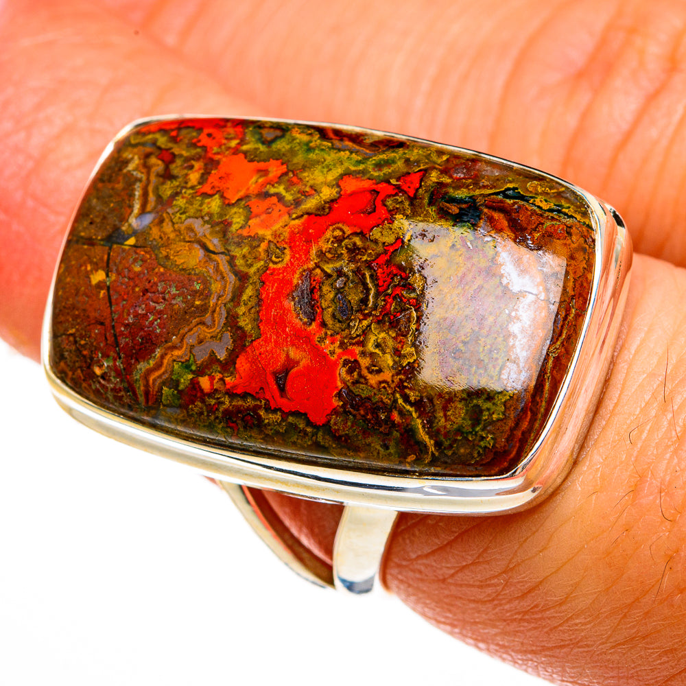 Moroccan Agate Rings handcrafted by Ana Silver Co - RING78158