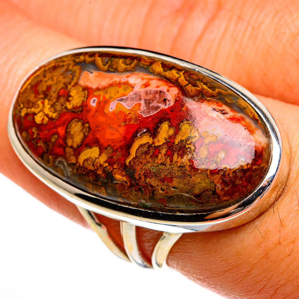 Moroccan Agate Rings handcrafted by Ana Silver Co - RING78160