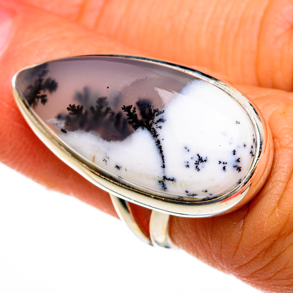 Dendritic Opal Rings handcrafted by Ana Silver Co - RING78171