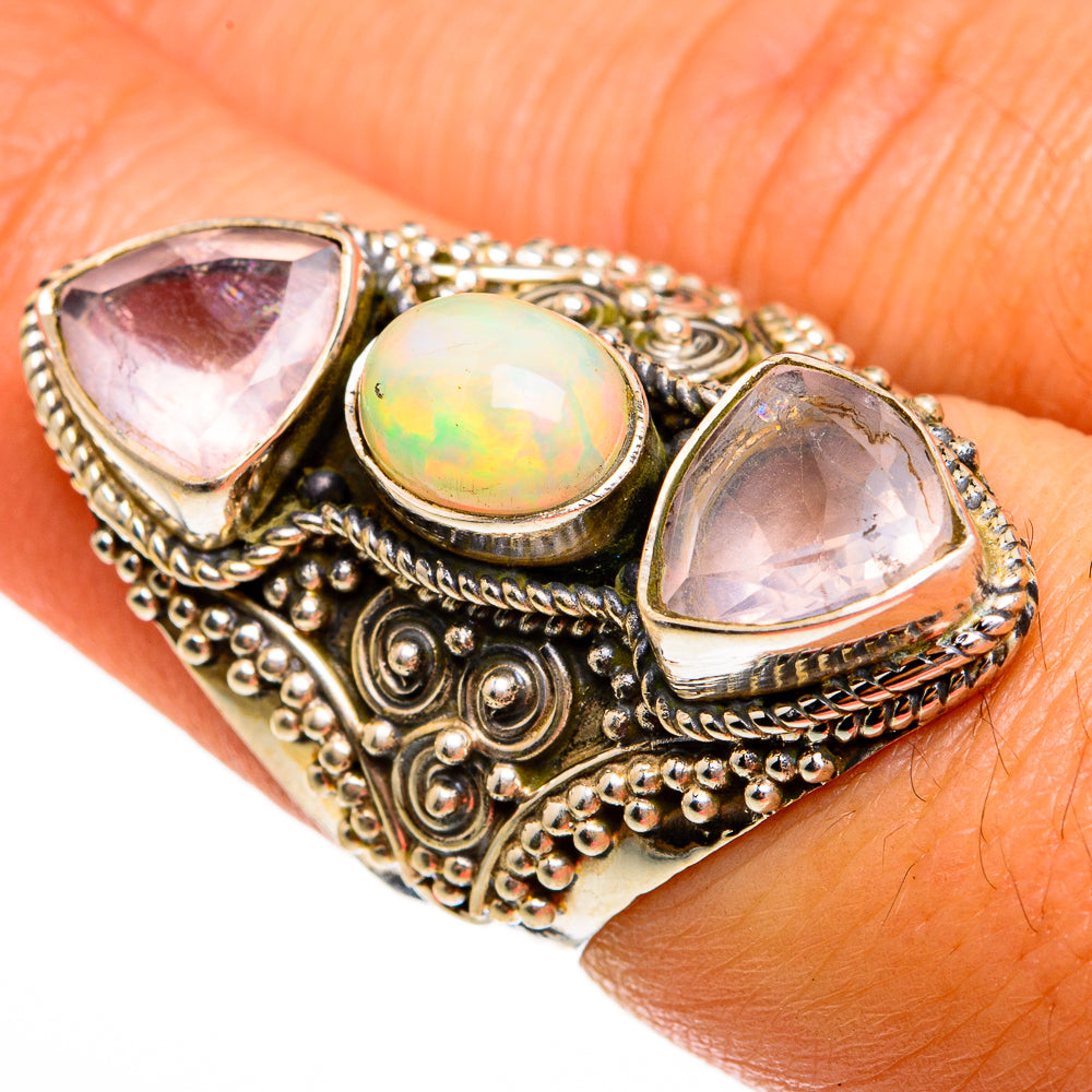 Ethiopian Opal Rings handcrafted by Ana Silver Co - RING78176