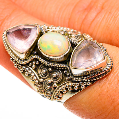Ethiopian Opal Rings handcrafted by Ana Silver Co - RING78176