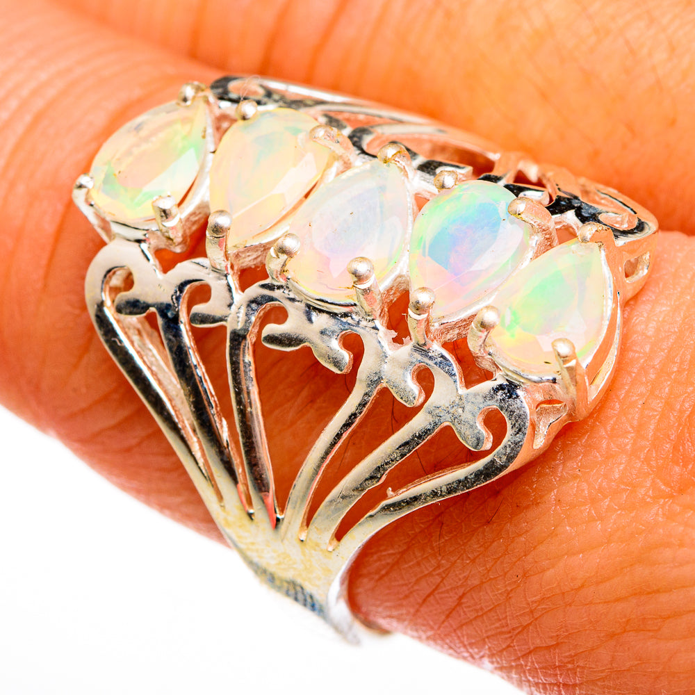 Ethiopian Opal Rings handcrafted by Ana Silver Co - RING78177