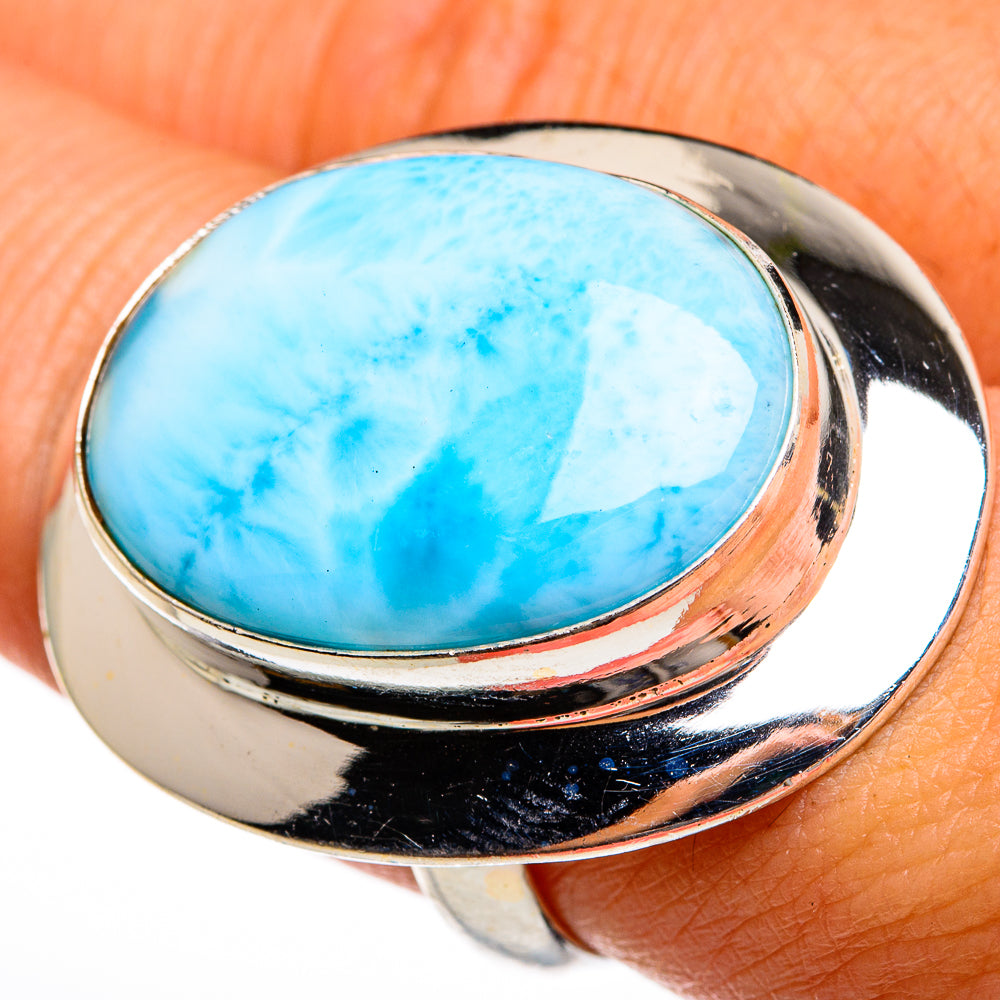 Larimar Rings handcrafted by Ana Silver Co - RING78180