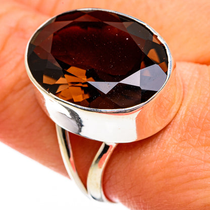 Smoky Quartz Rings handcrafted by Ana Silver Co - RING78192