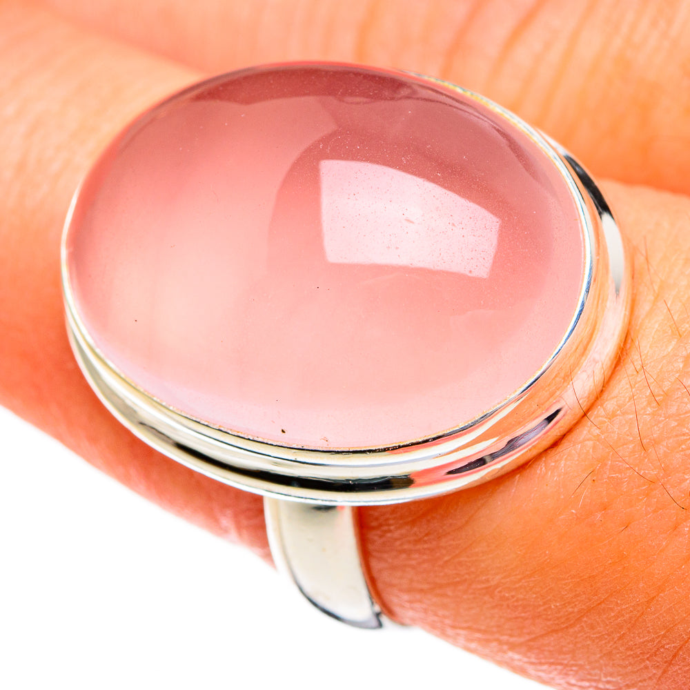Rose Quartz Rings handcrafted by Ana Silver Co - RING78196