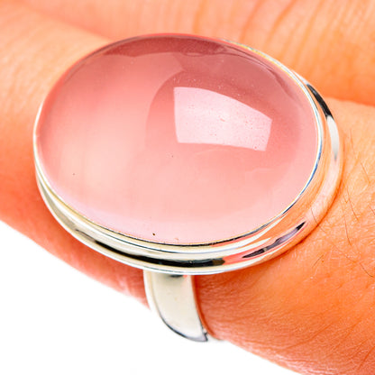 Rose Quartz Rings handcrafted by Ana Silver Co - RING78196