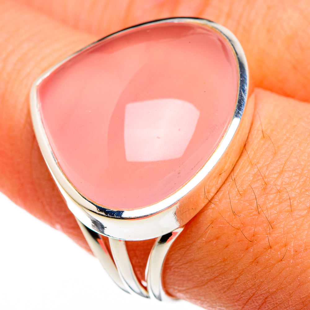 Rose Quartz Rings handcrafted by Ana Silver Co - RING78197