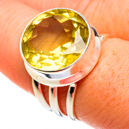Lemon Quartz Rings handcrafted by Ana Silver Co - RING78212
