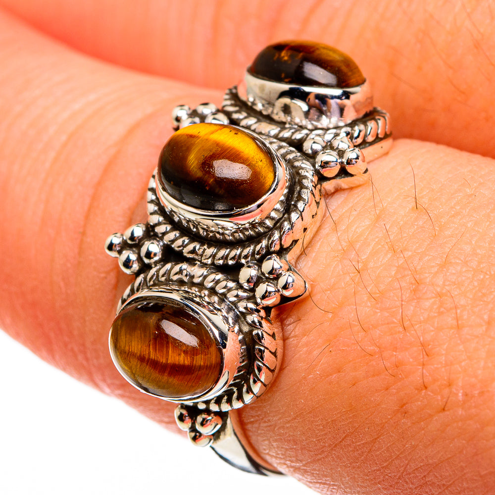 Tiger Eye Rings handcrafted by Ana Silver Co - RING78222