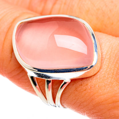 Rose Quartz Rings handcrafted by Ana Silver Co - RING78226