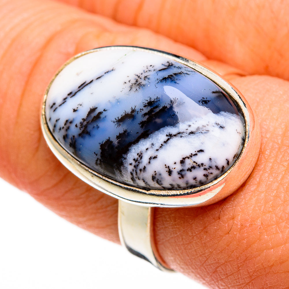 Dendritic Opal Rings handcrafted by Ana Silver Co - RING78234
