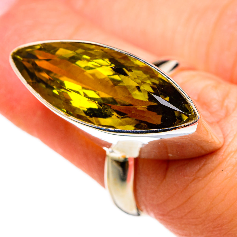 Olive Quartz Rings handcrafted by Ana Silver Co - RING78239