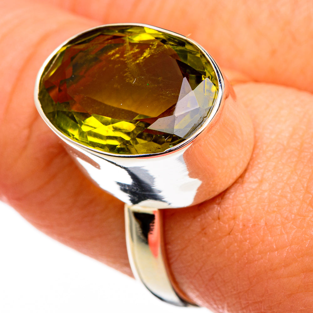 Olive Quartz Rings handcrafted by Ana Silver Co - RING78240