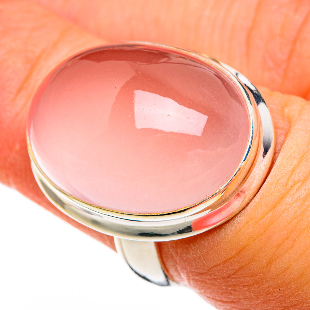 Rose Quartz Rings handcrafted by Ana Silver Co - RING78257