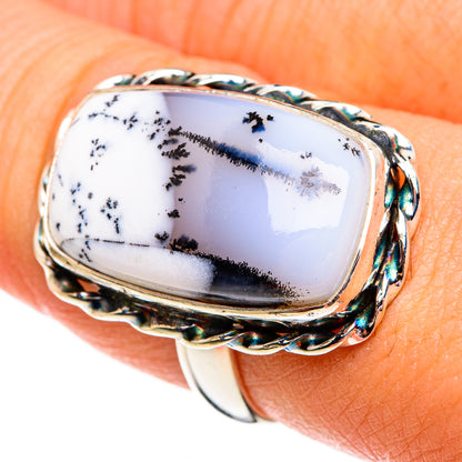 Dendritic Opal Rings handcrafted by Ana Silver Co - RING78268