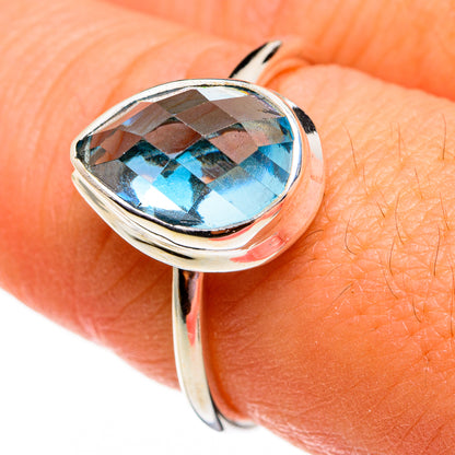 Blue Topaz Rings handcrafted by Ana Silver Co - RING78277