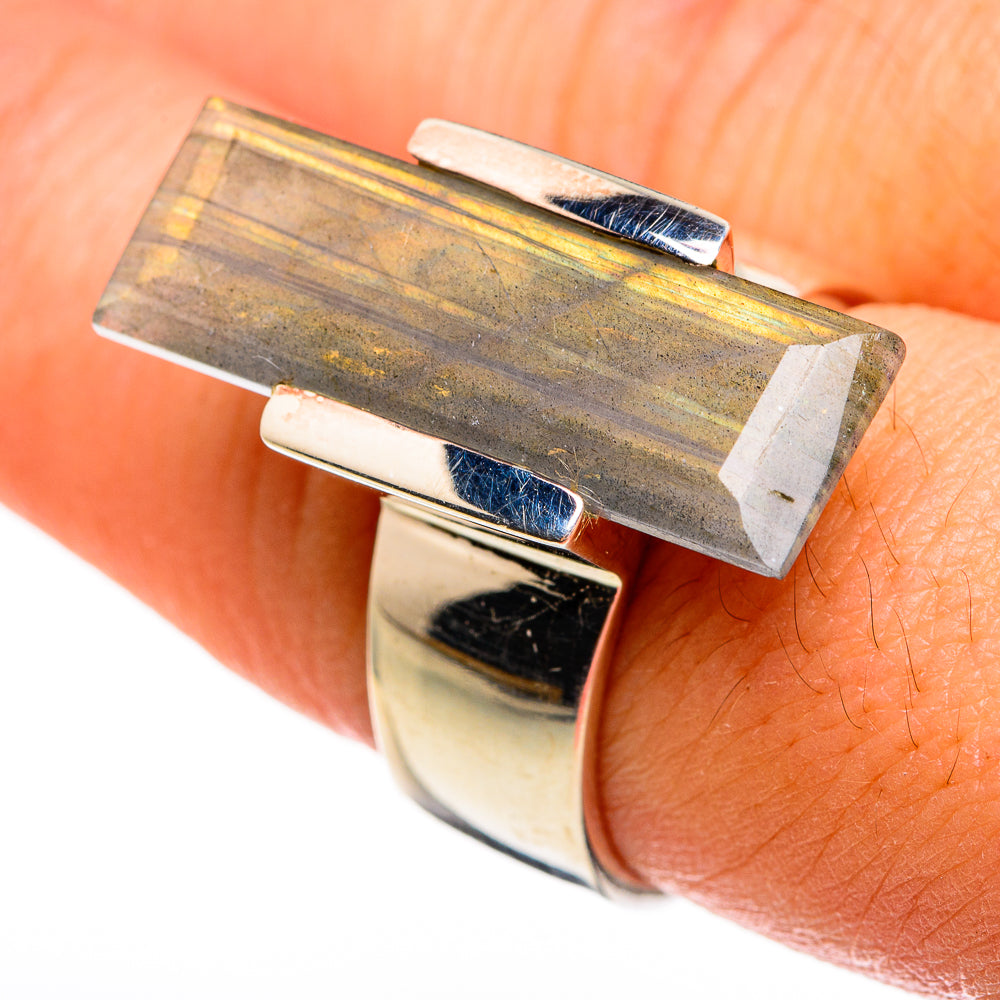 Labradorite Rings handcrafted by Ana Silver Co - RING78281