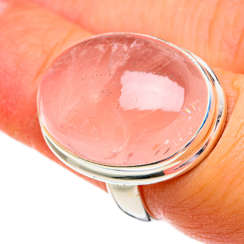 Rose Quartz Rings handcrafted by Ana Silver Co - RING78284
